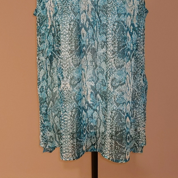 Sheer Blue Tank Top - Picture 2 of 4